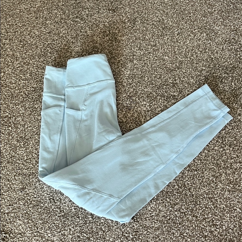Athleta Girl Sky Blue Leggings with pockets